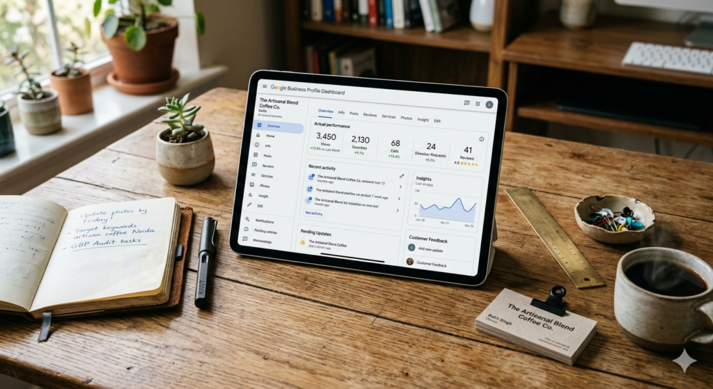 Google Business Profile setup using local SEO tips for small business India.